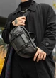 Велика чоловіча сумка бананка Sambag DynamicDart графітова 38 × 21 × 7 см (80411009m) - зображення 2