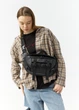 Большая женская поясная сумка бананка Sambag DynamicDart черная 38×21×7 см (80411101) - изображение 1