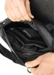 Велика чоловіча сумка бананка Sambag DynamicDart чорна 38 × 21 × 7 см (80411101m) - зображення 6