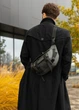 Велика чоловіча сумка бананка Sambag DynamicDart графітова 38 × 21 × 7 см (80411009m) - зображення 7