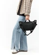 Большая женская поясная сумка бананка Sambag DynamicDart черная 38×21×7 см (80411101) - изображение 5