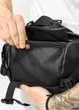 Велика чоловіча сумка бананка Sambag DynamicDart чорна 38 × 21 × 7 см (80411101m) - зображення 8