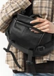 Большая женская поясная сумка бананка Sambag DynamicDart черная 38×21×7 см (80411101) - изображение 9