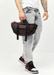 Велика чоловіча сумка бананка Sambag DynamicDart чорна тканева 38 × 21 × 7 см (80411148m) - зображення 2
