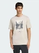 Футболка хлопковая длинная мужская Adidas Outdoor Kayaking Graphic KB2541 M Бежевая с принтом (4068814115583) - изображение 1