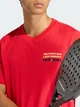 Футболка хлопковая длинная мужская Adidas Padel Wanted Graphic KB9434 M Красная с принтом (4068821784185) - изображение 4