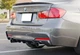 Диффузор заднего бампера для BMW 3 F30/31/34 2012-2019 M Performance, черный глянец V2 - изображение 1