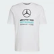 Футболка хлопковая длинная мужская Adidas Mercedes - Amg Petronas Formula 1 Team Dna Graphic KE8164 M Белая с принтом (4068819545590) - изображение 5