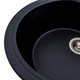 Гранітна мийка для кухні VALESO ONYX 5847 матова Чорна - зображення 4