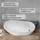 Ванна акрилова Helmken Teona 170х80 см 31652270 - зображення 5