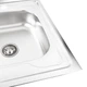 Кухонна мийка з нержавіючої сталі Valeso САТИН 8060 R (0,7/160 мм) - зображення 3