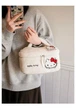 Косметичка - сумка плюшева велика Hello Kitty для косметики кавайна геншень манга Kuromi Sanrio Kawaii Санріо Кітті Мелоді біла Makeup - зображення 3