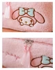 Косметичка - сумка плюшева велика Kuromi Sanrio для косметики кавайна геншень манга Hello Kitty Sanrio Kawaii Санріо Кітті Мелоді фіолетова Makeup - зображення 6