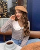 Берет женский классический французский мягкий бежевый one size (B12Б) - изображение 3