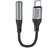 Переходник адаптер Hoco LS36 аудио конвертер Type-C to Jack 3.5 AUX (F) 0.12m - Black - изображение 1