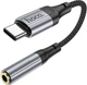 Переходник адаптер Hoco LS36 аудио конвертер Type-C to Jack 3.5 AUX (F) 0.12m - Black - изображение 2