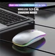 Беспроводная аккумуляторная мышка с RGB-подсветкой (bluetooth+usb) - изображение 2