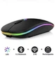 Беспроводная аккумуляторная мышка с RGB-подсветкой (bluetooth+usb) - изображение 5