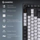 Клавіатура GamePro Asgard Valhalla Pro MK160B-D-Pro Rainy Switch Wireless/Bluetooth/USB UA Black (MK160B-D-Pro) - зображення 6