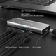 Концентратор J5create USB-C 7-in-1 USB 3.2 + USB-C PD + HDMI 4K + DisplayPort + SD/TF gray (JCD401-N) - зображення 4