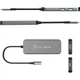Концентратор J5create USB-C 5-in-1 2xUSB 3.2 10Gbps + 2xUSB-C 10Gbps PD 100W + HDMI 8K gray (JCH453-N) - зображення 7