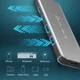 Концентратор J5create USB-C 5-in-1 2xUSB 3.2 10Gbps + 2xUSB-C 10Gbps PD 100W + HDMI 8K gray (JCH453-N) - зображення 9