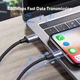 Дата кабель USB-C to Lightning 1.0m 3A 60W US304 black Ugreen (60759) - изображение 5