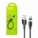 Кабель Micro USB магнітний 2.4A для смартфонів та планшетів довжина 1м чорний Hoco X52 Magnetic заряджання пристроїв - зображення 4
