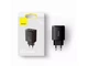 Зарядное устройство Baseus Compact Quick Charger 30W USB Type-A Type-C черное противоударное - изображение 7