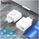 Зарядное устройство Hoco C113A PD65W Quick Charge 2.0 3.0 USB Type-A Type-C белое - изображение 5