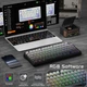 Бездротова ігрова механічна клавітура Attack shark x85 Grey gradient - изображение 10