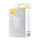 Зарядний пристрій Baseus Compact Charger 2U 10.5W Quick Charge 2× USB Type-A Білий - зображення 2
