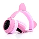 Бездротові навушники Bluetooth Hoco W27 Cat Ear Pink з картою пам'яті та 3.5 мм роз'ємом - зображення 9