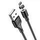 Кабель Lightning 2.4A Hoco X52 магнітний для заряджання iPhone 1м чорний з одностороннім підключенням - зображення 5