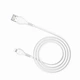Кабель Lightning 3A Hoco X37 для заряджання та передачі даних 1м міцний еластичний білий - зображення 2
