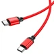 Кабель USB C to C 60W для заряджання ноутбука та телефону 1м з алюмінієвим конектором чорний - зображення 6