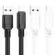Кабель Lightning 2.4A Borofone BX81 для зарядки и синхронизации устройств длина 1 метр черный с эластичным покрытием - изображение 8