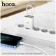 Зарядний пристрій Hoco C100A PD20W QC3.0 з цифровим дисплеєм USB Type-A USB Type-C білий - зображення 6