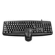 Клавіатура та миша Zerodate LD802 Black протиударна для ПК - зображення 7