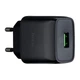 Зарядное устройство Hoco C72Q Glorious QC3.0 USB Type-A для мобильных устройств Черный - изображение 1