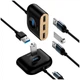 USB-хаб Baseus USB 3.0 4 порти чорний - зображення 2