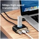 USB-хаб Baseus USB 3.0 4 порти чорний - зображення 9