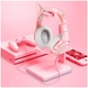Наушники Onikuma K9 Cat Ear 3.5mm USB противоударные для ПК и мобильных устройств розовые - изображение 8