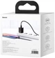 Зарядний пристрій Baseus Super Si Quick Charger 20W USB Type-C Quick Charge 3.0 Чорний - зображення 3