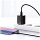 Зарядний пристрій Baseus Super Si Quick Charger 20W USB Type-C Quick Charge 3.0 Чорний - зображення 4