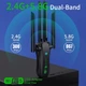 Wi-Fi адаптер AC1200 WiFi5 USB 3.0 5Ггц+2.4Ггц 4 антенны V2 - изображение 3