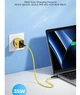 Мережевий зарядний пристрій Asometech 35W GAN Display Type-c USB CH009-H01 - зображення 4