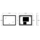 Зеркало Zerix Mirra MR05-90x70-REVERSE с LED Touch, Anti-fog, димером, регулятором яркости (ZX6059) - изображение 3