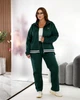 Жіночий прогулянковий костюм із замши (кофта + брюки) Uaclothes 58/60 Смарагдовий (like35381-158021373) - зображення 1