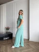 Жіночий літній прогулянковий костюм із крепу футболка і брюки Uaclothes 46-48 Ментоловий (like33392-136051350) - изображение 3